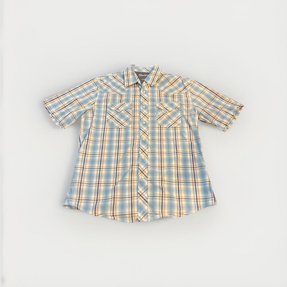 Wrangler 20X Pear Snap Button Up‎ Men’s Size Large Style #112344669